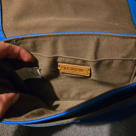 Blue Leather Crossbody Bag - Picture 5 of 6